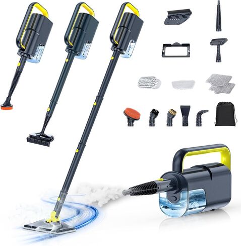 LABIGO Electric Spin Scrubber LA2 Pro، فرشاة تنظيف طاقة الدش مع شاشة عرض و4 رؤوس قابلة للاستبدال، سرعتان قابلتان للتعديل، 3 مقبض تمديد، لبلاط أرضية الحمام in Kuwait