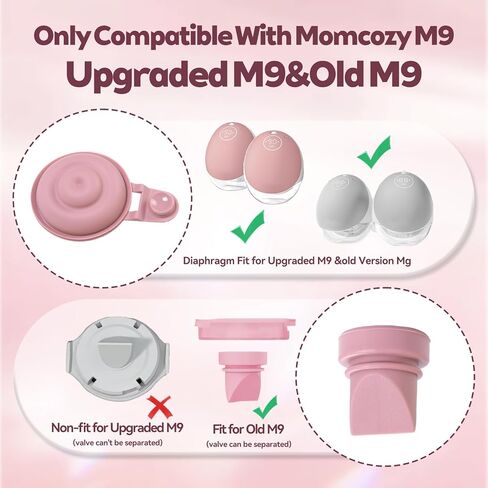 8 قطع صمامات منقار البط متوافقة مع Momcozy Mobile Flow M9، استبدل صمام أجزاء مضخة Momcozy، ملحقات بديلة Mom Cozy M9، أساسيات الرضاعة الطبيعية in Kuwait