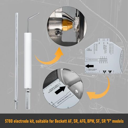 مجموعة عازل القطب 5780 لنماذج Beckett AF وAFG وBPW وSF وSR"F"، لأقطاب موقد الزيت SR in Kuwait