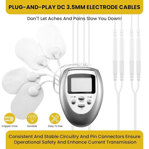 6 قطع من كابلات توصيل القطب الكهربائي بتيار مستمر 3.5 مم لعشرات الأسلاك، ومحولات سلك الرصاص الكهربائي، تتميز بوصلات الدبوس والإطباق لوحدات TENS وEMS وIF in Kuwait