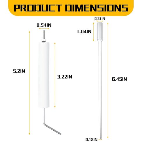 5780 Electrode Insulator Replacement Assembly Fits for Beckett Oil Burner Fits for AF, AFG, AR, SF and SR Burner with Blast Tube up to 9", 2-Pack in Kuwait