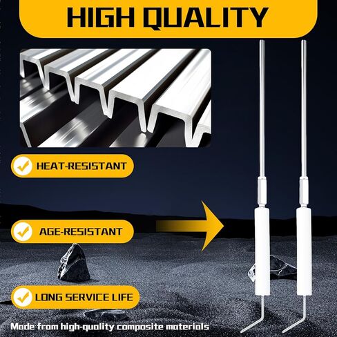 5780 Electrode Insulator Replacement Assembly Fits for Beckett Oil Burner Fits for AF, AFG, AR, SF and SR Burner with Blast Tube up to 9", 2-Pack in Kuwait