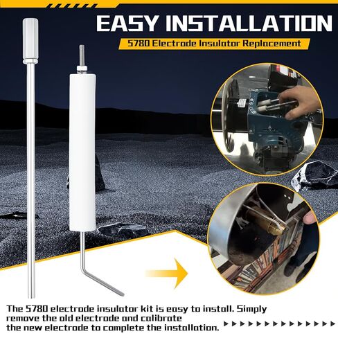 5780 Electrode Insulator Replacement Assembly Fits for Beckett Oil Burner Fits for AF, AFG, AR, SF and SR Burner with Blast Tube up to 9", 2-Pack in Kuwait