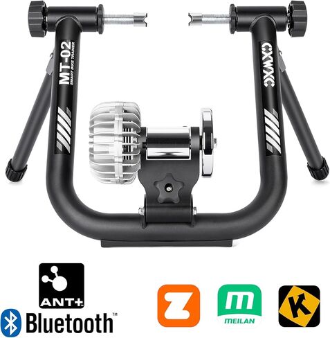 Smart Bike Trainer - Fluid Bike Trainer Stand for 26-29" or 700c Wheel - Noise Reduction Bicycle Stationary Stand Compatible with Zwift App in Saudi Arabia