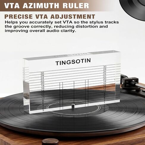 Turntable Cartridge Alignment Kit,Record Player Setup Tool with Digital Stylus Force Scale, Azimuth Ruler & Protractor, Precision Vinyl Turntable Accessories for Audiophiles, DJs & Audio Engineers in Saudi Arabia