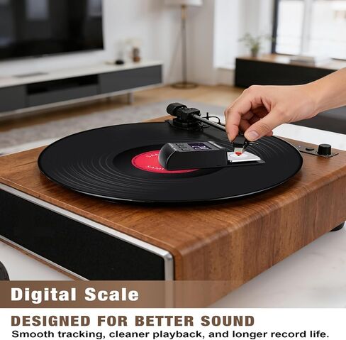 Turntable Cartridge Alignment Kit,Record Player Setup Tool with Digital Stylus Force Scale, Azimuth Ruler & Protractor, Precision Vinyl Turntable Accessories for Audiophiles, DJs & Audio Engineers in Saudi Arabia