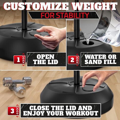 Adjustable Boxing Reflex Bag with Stand – 48"-58" Standing Punching Bag Kit with Gloves & Pump, Beginner Boxing Equipment for Training Coordination and Reaction Speed | Sport Gift for Home Workouts in Saudi Arabia