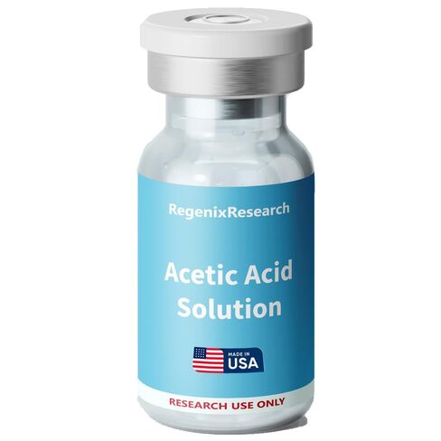 حمض الأسيتيك 10 مل 0.6% - صناعة أمريكية وفائقة النقاء - عبوة واحدة (10 مل) - قوارير زجاجية - استخدام الأبحاث فقط in Kuwait