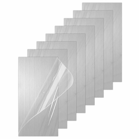 2 حزمة من صفائح الألومنيوم المصقولة بسمك 6 × 12 بوصة 0.034 بوصة سميكة مع طبقة واقية، لوحة ألومنيوم قابلة للمعالجة بالحرارة للحرف اليدوية والمشروعات الصناعية والمشروعات اليدوية (2، 6 × 12) in Kuwait