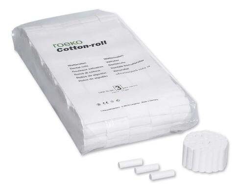 Coltene Whaledent 104013 Roeko Cotton Rolls #3 1.5 × 0.5 بوصة 1000/عبوة in Kuwait