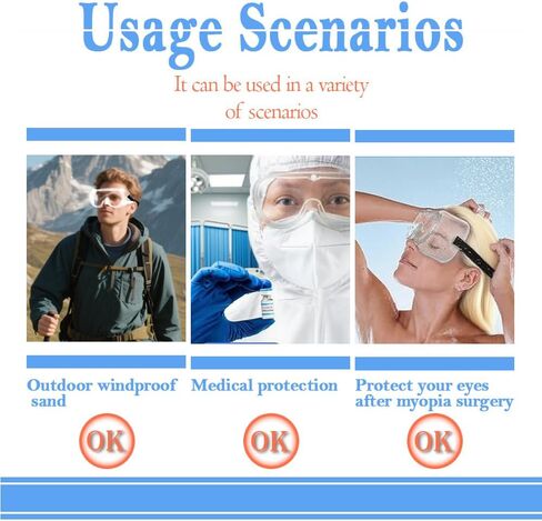 درع واقي للرموش والحواجب قابل للتعديل لوصلات الرموش، نظارات أمان مضادة للضباب in Kuwait