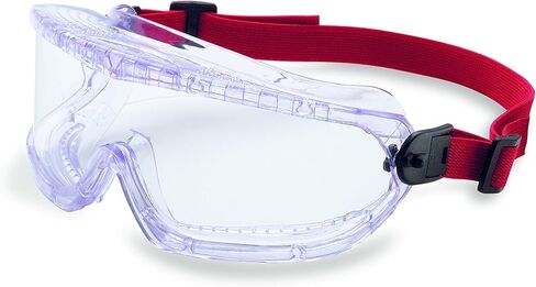 نظارات UVEX من هانيويل 11250800 V-Maxx بفتحة تهوية مباشرة، وعصابة رأس مرنة، وعدسة شفافة مع طلاء مضاد للضباب in Saudi Arabia