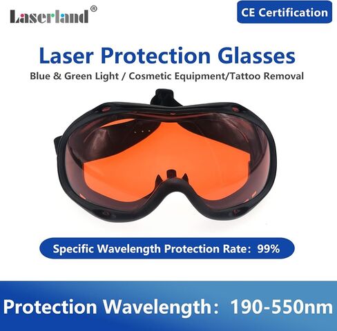 190nm-550nm 355nm 405nm 450nm 473nm 532nm OD6 Blue Green Laser Protective Protection Goggles Safety Glasses CE T1-10 in Kuwait