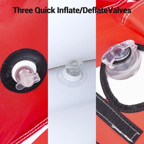 أنابيب زومبروس قابلة للقطر للقوارب لشخص واحد، أنابيب مياه للقوارب للسحب، أنابيب آمنة للقوارب قابلة للنفخ وقابلة للقطر، قابلة للقطر للرياضات المائية مع تصريف، موصل سريع، سعة كبيرة in Kuwait