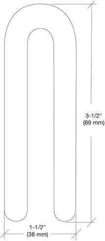 حشوات حدوة حصان بلاستيكية باللون الأزرق مقاس 1/16 بوصة × 3-1/2 بوصة - 100 عبوة من سي آر لورانس in Kuwait