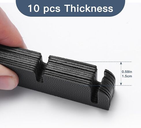 50 Pack Door Hinge Shims for Interior Door Alignment, Easy Gap Filler to Fix Air Leaks, Sticking or Misaligned Doors, Trimmable 3.5 Inch Hinge Spacers 0.060 Inch Thick Anti-Slip Design in Kuwait