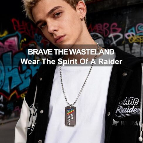 AICase for Arc Raiders Merch Necklace Double-Sided Metal ARC Raiders Gifts Shirt Stuff Sticker Poster & Don't Shoot Reversible Dog Tag for Gamers Fans in Saudi Arabia