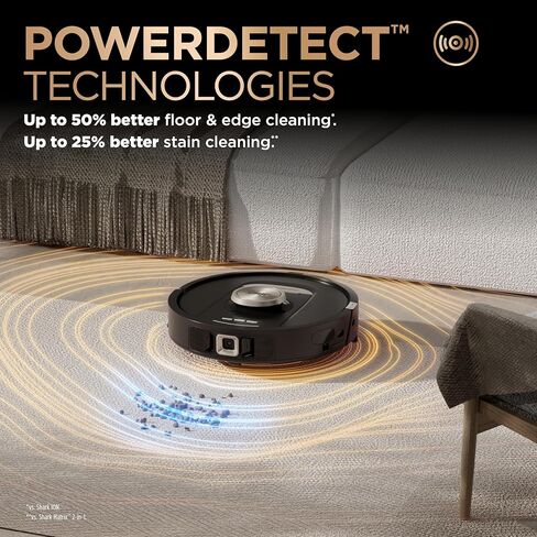 مجموعة مكنسة وممسحة Shark Robot، PowerDetect NeverTouch Pro، التفريغ الذاتي، إعادة التعبئة الذاتية مع وسادة التنظيف الذاتي للغسيل والتجفيف، سعة الحطام لمدة 60 يومًا، خزان إعادة التعبئة لمدة 30 يومًا، 5 تقنيات in Saudi Arabia
