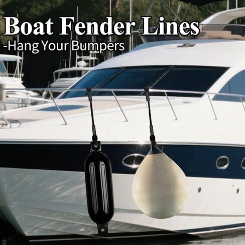 3FT Bungee Dock Line for Boats with Loops – Connect or Secure Docking for Small & Medium Sized Boats Like Kayak,PWC, Canoe, Bass Boat, Jon Boat, Boat Fender Lines (Blue,Black&White) in Saudi Arabia