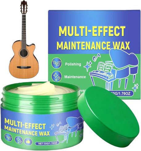 منظف ​​شمع تلميع الجيتار - 60 جرام تلميع الآلات الموسيقية، العناية بالجيتار، لاستعادة صيانة البيانو والكمان وبوق الكلارينيت in Kuwait