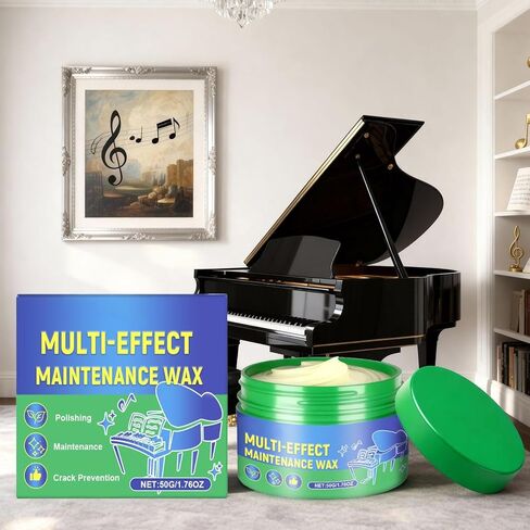 منظف ​​شمع تلميع الجيتار - 60 جرام تلميع الآلات الموسيقية، العناية بالجيتار، لاستعادة صيانة البيانو والكمان وبوق الكلارينيت in Kuwait