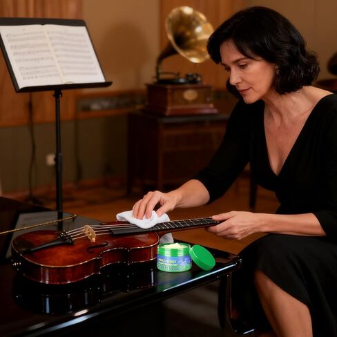 شمع العناية بالآلات، منظف جيتار الفريتس، ​​معجون تلميع بتركيبة لطيفة، صيانة سلسلة للكمان باس الكلارينيت البوق، الشمع الموسيقي بتصميم حديث، أداة موسيقية للترميم in Kuwait