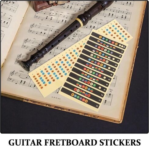 2pcs Guitar Inlay Stickers, Professional Folk Inlay Decal, Fretboard Sticker for Beginner Learner Practice, Accessories For Learn to Play Guitar in Saudi Arabia