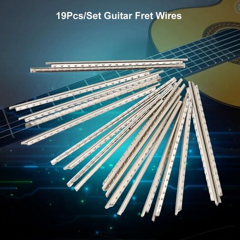 Guitar Fret Wire Set – White Copper Frets Wire Guitar Replacement Parts Set for Classic Wooden for Classical Acoustic Guitars Wooden Guitars,Silver in Kuwait