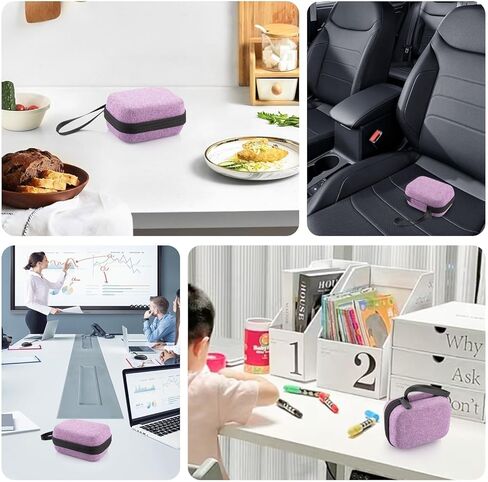 Mviioe Insulin Holder Fridge Storage Carrying Case, Peptide Case Insulin Vial Organizer Bag Fitting 10ml Vial Short Size, Removable Design with 2 Sizes Slot Foam(6 Slots) (Purple) in Saudi Arabia