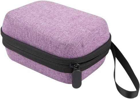 Mviioe Insulin Holder Fridge Storage Carrying Case, Peptide Case Insulin Vial Organizer Bag Fitting 10ml Vial Short Size, Removable Design with 2 Sizes Slot Foam(6 Slots) (Purple) in Saudi Arabia