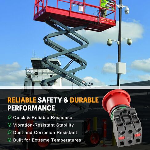 مفتاح إيقاف الطوارئ 144647 مناسب لرفع مقص Skyjack SJ6832 RT-استبدال مجموعة زر التبديل SJ144647 منصة E-St in Kuwait