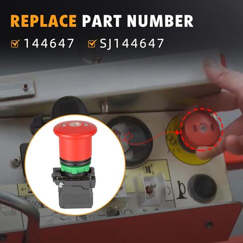 مفتاح إيقاف الطوارئ 144647 مناسب لرفع مقص Skyjack SJ6832 RT-استبدال مجموعة زر التبديل SJ144647 منصة E-St in Kuwait