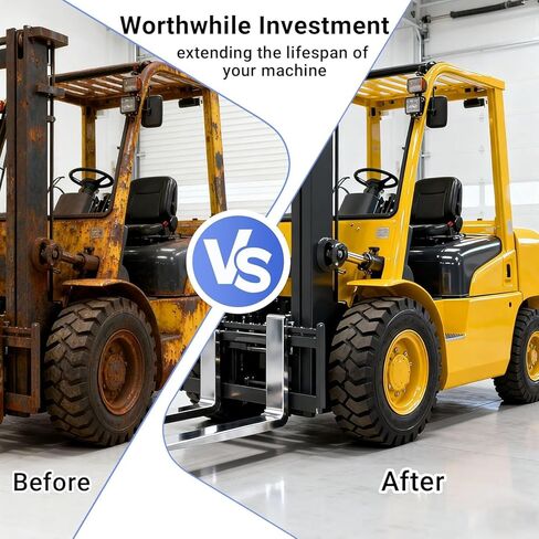 Forklift Cover, 420D Waterproof Forklift Protection Cover with Reflective Strips and Zipper, All Weather Protection, Compatible with Forklifts Up to 8000Lb, 102''L x 49''W x 80''H in Saudi Arabia