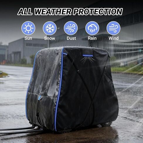 Forklift Cover, 420D Waterproof Forklift Protection Cover with Reflective Strips and Zipper, All Weather Protection, Compatible with Forklifts Up to 8000Lb, 102''L x 49''W x 80''H in Saudi Arabia