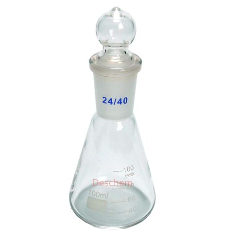 1000ml Glass Erlenmeyer Flask 1L Lab Conical Bottle with 24/40 Ground Joint Stopper in Saudi Arabia