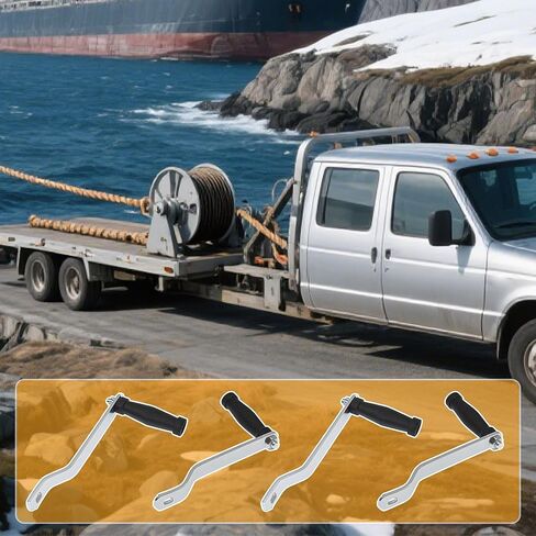 2 PCS Boat Marine Trailer Winch Handle Comfort Power-Grip Crank Pulling Handlebar System Replacement New in Saudi Arabia