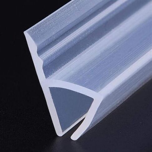 Zkenshan-Weather Stripping Seal for 6.5ft Door Window Glass Thickness Seal,3M/5M/10M 6mm/8mm/10mm/12mm Bath Shower Screen Door Sealing Strip, Glass Door Seal Strip Stop Shower Leaks in Saudi Arabia