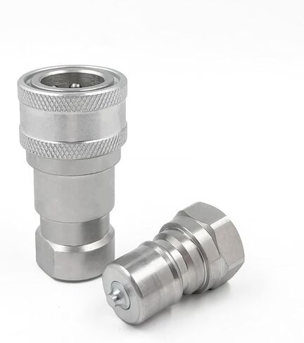 3/8 "NPT Thread ISO7241-B مجموعة قارنة التوصيل الهيدروليكية سريعة الفصل مع أغطية الغبار in Kuwait