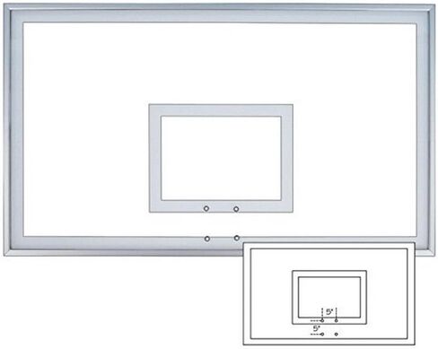 First Team Acrylic Basketball Backboard 42in x 72in - FT222 in Saudi Arabia