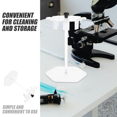 Ciieeo Portable Round Pipette Holder Stand for 6 Pipettes Detachable Laboratory Rack for Experiment Workstation and Sampling Equipment in Saudi Arabia