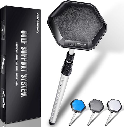 CHAMPKEY Professional Golf Travel Bag Support Rod - Sturdy Aluminum Alloy Golf Support System - Rubber Top Cover Golf Support Stick in Kuwait