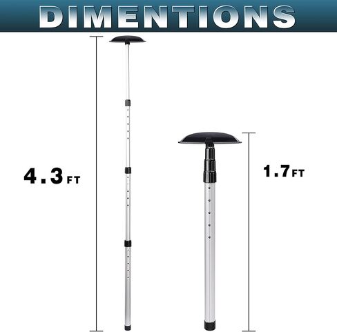 CHAMPKEY Professional Golf Travel Bag Support Rod - Sturdy Aluminum Alloy Golf Support System - Rubber Top Cover Golf Support Stick in Kuwait