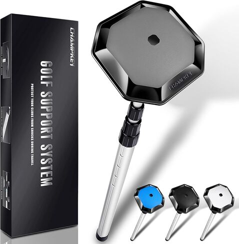 CHAMPKEY Professional Golf Travel Bag Support Rod - Sturdy Aluminum Alloy Golf Support System - Rubber Top Cover Golf Support Stick in Kuwait