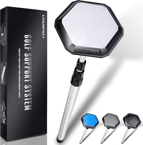 CHAMPKEY Professional Golf Travel Bag Support Rod - Sturdy Aluminum Alloy Golf Support System - Rubber Top Cover Golf Support Stick in Kuwait
