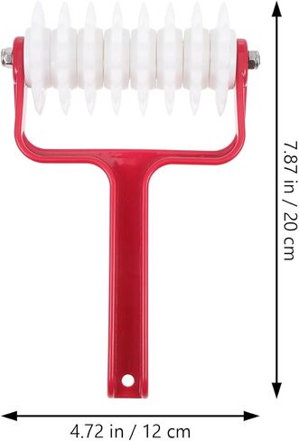 Pizza Dough Docker Roller 8 Inch Pizza Punch Tool for Even Crust Perforation and Baking Preparation Kitchen Dough Accessories in Saudi Arabia