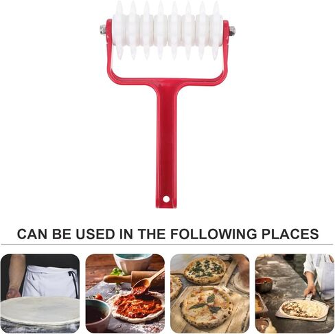 Pizza Dough Docker Roller 8 Inch Pizza Punch Tool for Even Crust Perforation and Baking Preparation Kitchen Dough Accessories in Saudi Arabia