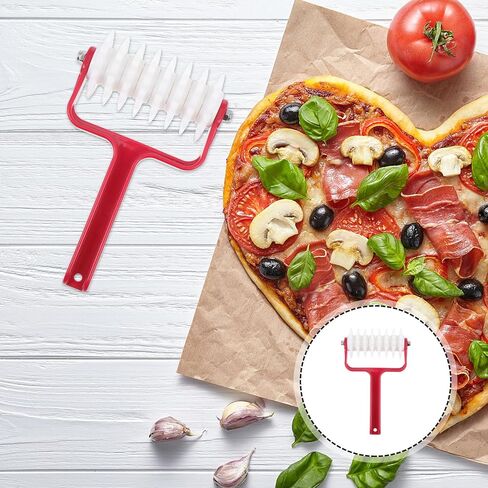 Pizza Dough Docker Roller 8 Inch Pizza Punch Tool for Even Crust Perforation and Baking Preparation Kitchen Dough Accessories in Saudi Arabia