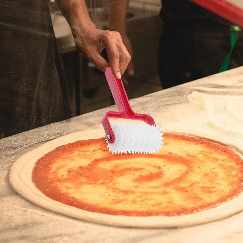 Pizza Dough Docker Roller 8 Inch Pizza Punch Tool for Even Crust Perforation and Baking Preparation Kitchen Dough Accessories in Saudi Arabia