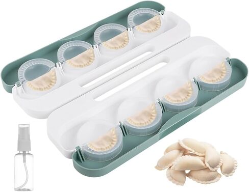 8 Mold Dumpling Press With Spray Bottle, Manual Double-Sided Tool With Grip, Food Contact-Safe Pp Material, Ideal For Wonton, Pierogi, Potstickers in Saudi Arabia