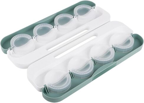 8 Mold Dumpling Press With Spray Bottle, Manual Double-Sided Tool With Grip, Food Contact-Safe Pp Material, Ideal For Wonton, Pierogi, Potstickers in Saudi Arabia
